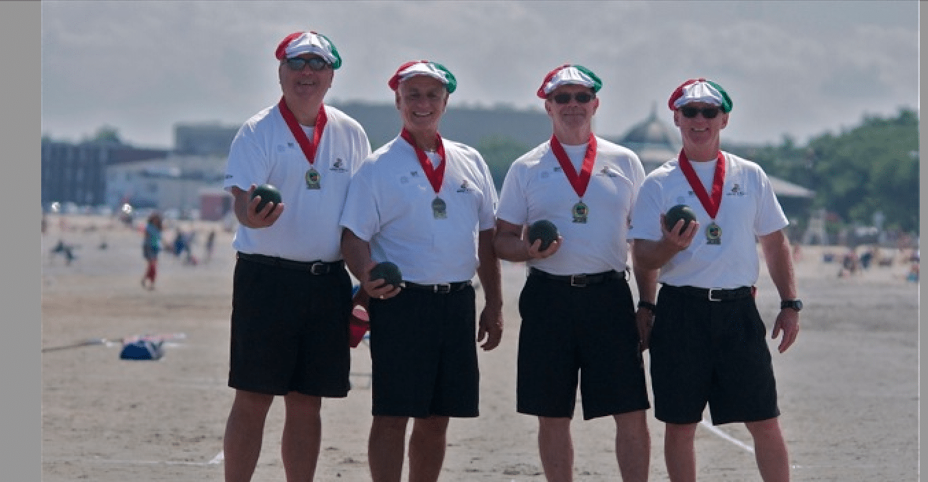 Bocce on the Beach at Low Tide-  Revere Beach July 8th