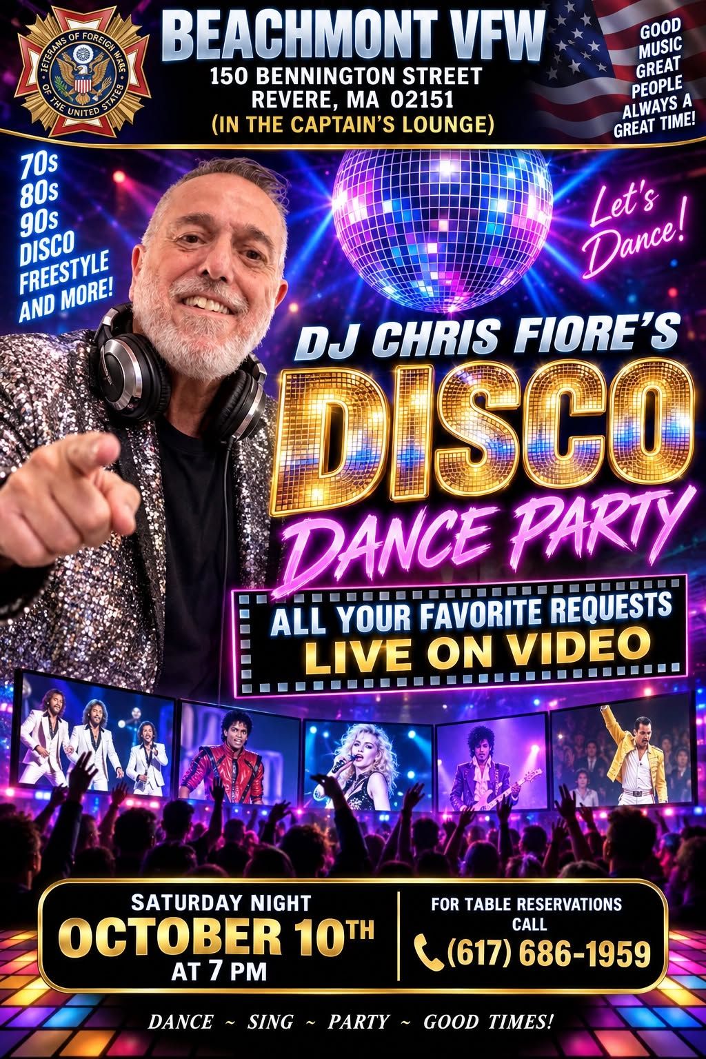 Disco Dance Party with DJ Chris Fiore at Beachmont VFW