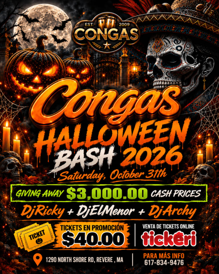 Congas Halloween Bash 2026 at Oceanside Events Center